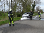 Prio 1 Brand Wegvervoer Auto Trekwei Driezum